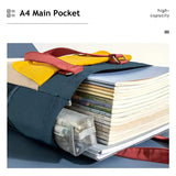 Waterproof School Book Bag A4 Bookbag for Kids, Study Bag for Hand Books