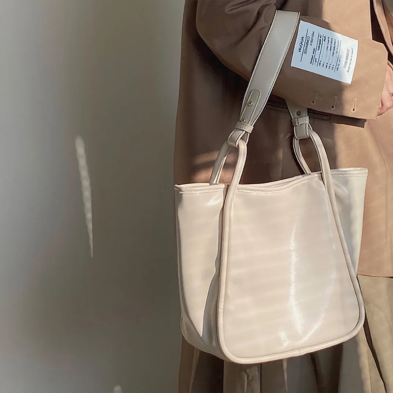 Soft Pu Leather Women Shoulder Bag - Large Capacity Tote for Shopping