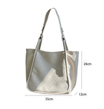 Soft Pu Leather Women Shoulder Bag - Large Capacity Tote for Shopping