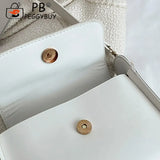Female Square Armpit Bags Small Pure Shopping Underarm Bag