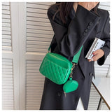 Vintage Plaid Flap Shoulder Bag for Women Crossbody Messenger Handbags