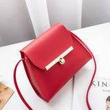Flap Shoulder PU Leather Bags Mini Messenger Chest Bag
