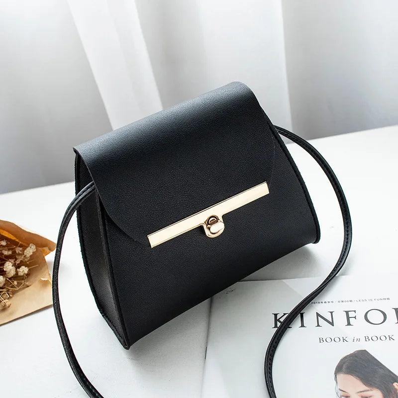 Flap Shoulder PU Leather Bags Mini Messenger Chest Bag