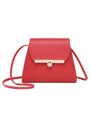 Flap Shoulder PU Leather Bags Mini Messenger Chest Bag