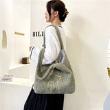 Soft Lambhair One Shoulder Bag High-capacity Handbag