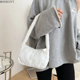 Faux Fur Women's Clutch Purse Winter Soft Plush Handbag