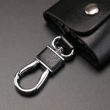 Men Key Wallets Solid PU Leather Keychain Protection