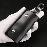 Men Key Wallets Solid PU Leather Keychain Protection
