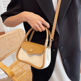 Khaki Women's Shoulder Bag Small Flap Crossbody Bag