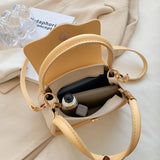 Khaki Women's Shoulder Bag Small Flap Crossbody Bag