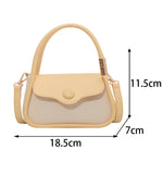 Khaki Women's Shoulder Bag Small Flap Crossbody Bag