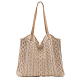 Knitted Wool Handbags Casual Mori Style Woven Shoulder Bag