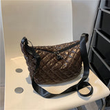 Quilted Top-handle Bags Rhombus Pattern Purses Large Satchel