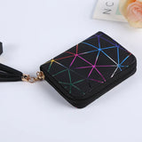 Leather Women's Wallet with Tassel Zipper Purses