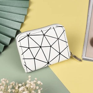 Leather Diamond Wallet with Wrist Strap