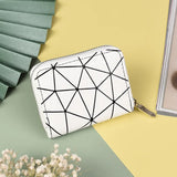 Leather Women's Diamond Wallet with Wrist Strap
