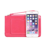 Colorful Lady Jelly PU Leather Clutch Bags Wallets
