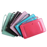 Colorful Lady Jelly PU Leather Clutch Bags Wallets
