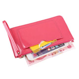 Colorful Lady Jelly PU Leather Clutch Bags Wallets