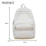 Floral Prints Laptop Bookbag Zipper Shoulder Rucksack for Teens