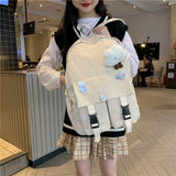 Large Capacity Youth Schoolbag Men's Backpack Girls' Nylon Backpacks