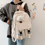Large Capacity Youth Schoolbag Men's Backpack Girls' Nylon Backpacks