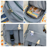 Large Capacity Youth Schoolbag Men's Backpack Girls' Nylon Backpacks