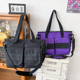 Large Capacity Female Bag Tooling Style Student Nylon Foreign Style