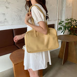 Large Capacity Soft PU Leather Women's Casual Travel Tote