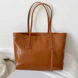 Large Capacity Women Handbags Solid Crossbody Bags PU Leather Tote Bags