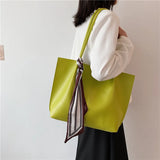 Silk Scarf One Shoulder Bag Summer Tote