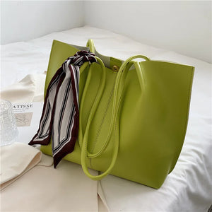 Silk Scarf One Shoulder Bag Summer Tote