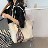 Silk Scarf One Shoulder Bag Summer Tote