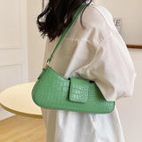 Women's Leather Saddle Crossbody Bag Underarm Shoulder Travel Handbag