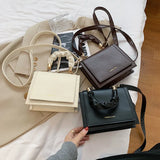 Letter Printing Handbag Temperament Shoulder Bag Women's Solid Messenger