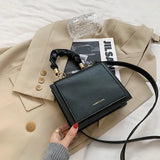 Letter Printing Handbag Temperament Shoulder Bag Women's Solid Messenger