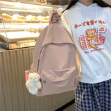 Nylon Student Backpack Women School Bags Teen Girls Harajuku Female Bag