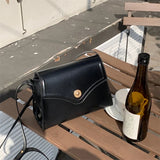 Women's Pu Leather Messenger Shoulder Bag Small Square Tote Handbag