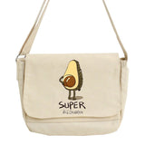 Avocado Printed Envelope Bag Sweet Cartoon Tote Shoulder Bag for Women