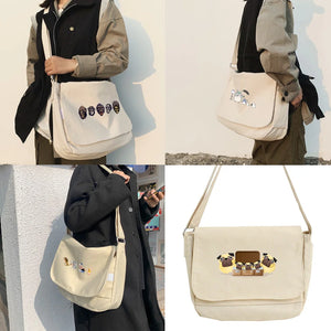 Cartoon Printed Envelope Bag Sweet Student Girl Tote Shoulder Bags