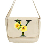 Flower Letter Name Envelope Bag Student Girl Tote Shoulder Crossbody Bags