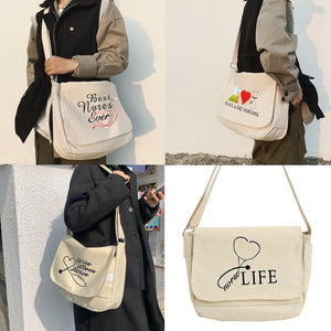 Cartoon Nurse Printed Shoulder Bag for Student Girls