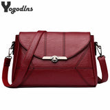 Women Flap Lock Handbags Small Shoulder PU Leather Crossbody Bags