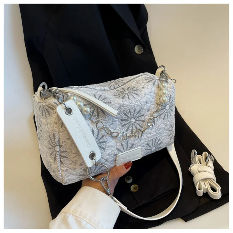 Casual Crossbody Bag for Women All Match Handbag Chain Shoulder Bag