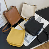 Mini Bucket Bag Summer Female Handbags Pu Leather Casual Shoulder Bag