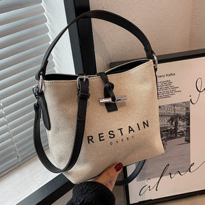 Canvas Crossbody Bags Women's Large Capacity Casual Retro Handbags Satchel