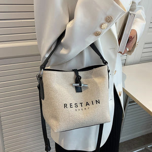 Canvas Crossbody Bags Women's Large Capacity Casual Retro Handbags Satchel