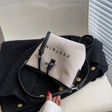 Canvas Crossbody Bags Women's Large Capacity Casual Retro Handbags Satchel