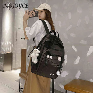 Nylon Backpacks Multi-pocket Casual Backpack Large Capacity for High School