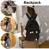 Nylon Backpacks Multi-pocket Casual Backpack Large Capacity